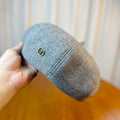 Metal Badge Beret Hat - DippedShop Wholesale - #5859