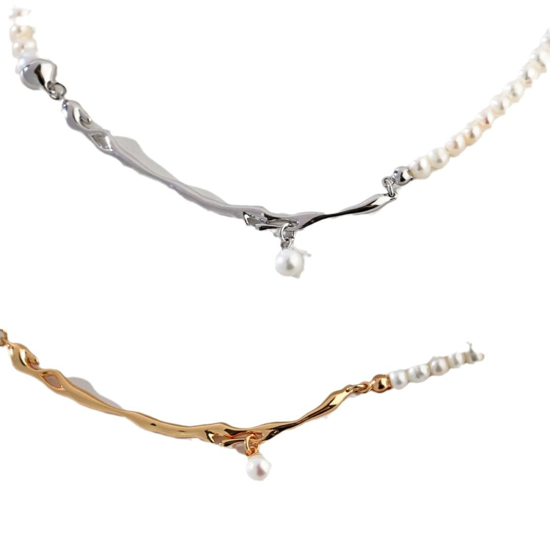 Pearl Chain Choker - DippedShop Wholesale - #6963