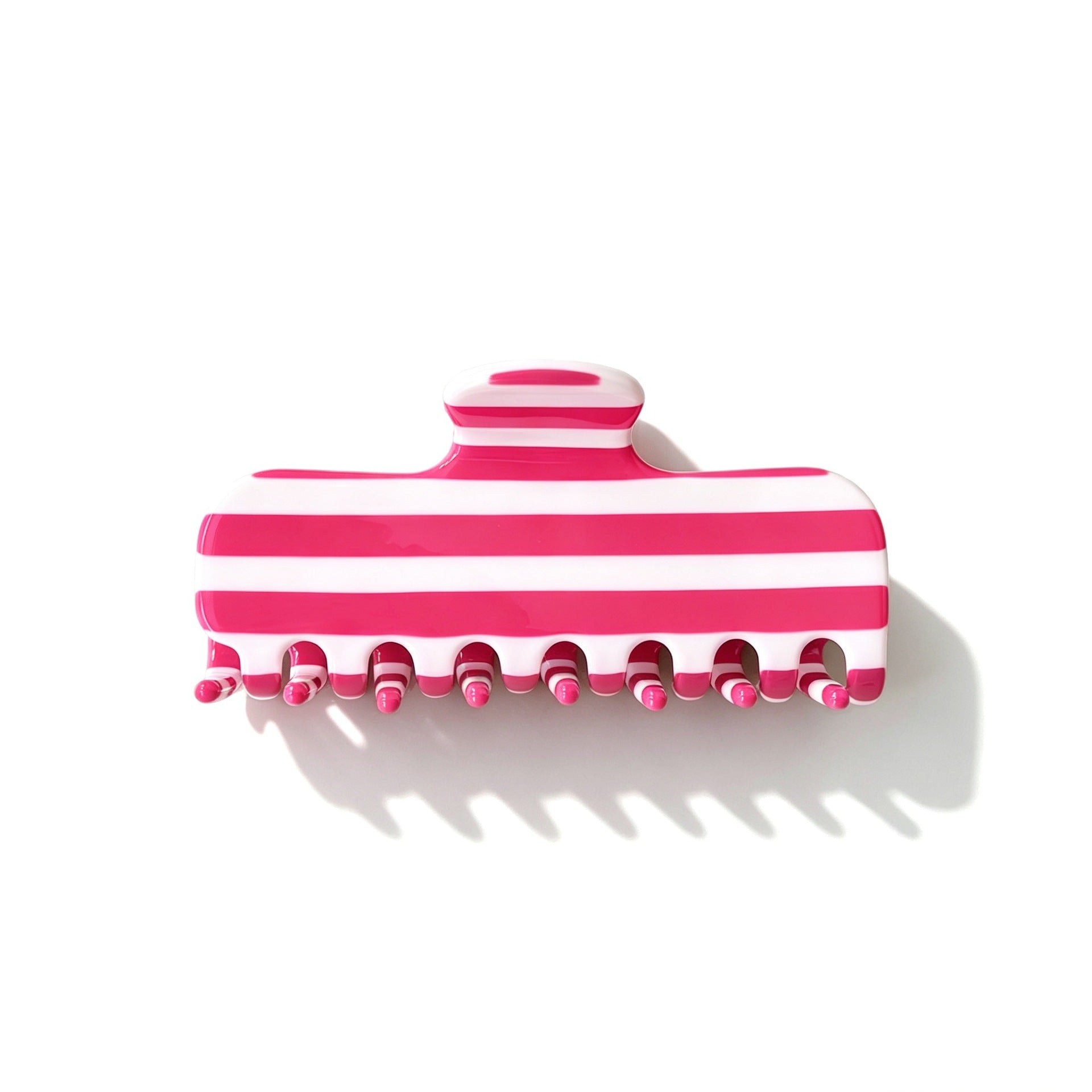 Fresh Striped Color Block Acetate Hair Claw 8AS6HCP324T