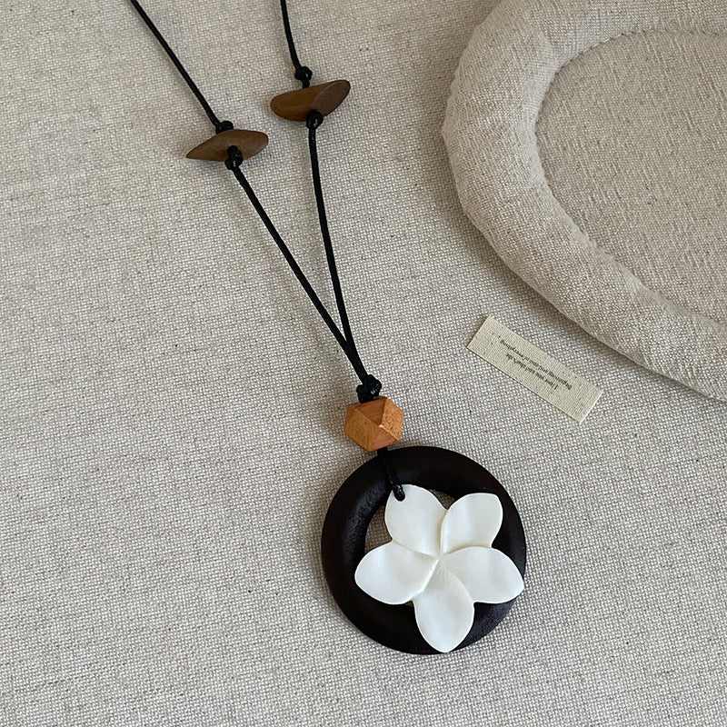 Boho Style Handmade Geometric Beaded Necklace 6W6JNC383L