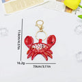 Creative Beaded Embroidery Lemon Pendant Keychain 6W10BBC810