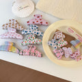Floral Bow Hair Claw - DippedShop Wholesale - #2547