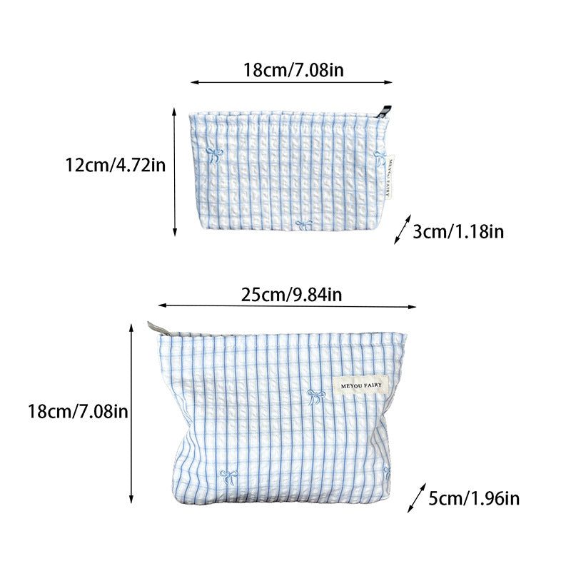 Striped Makeup Bag - DippedShop Wholesale - #0947