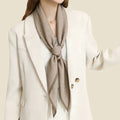 Classic Houndstooth Silk Scarf - DippedShop Wholesale - #7651