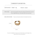 Vintage Gold Plated Cubic Zirconia Open Ring 6W6JRG373