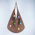 French Floral Large Capacity Knit Shoulder Bag 6W10BBG1762