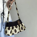 Stylish Polka Dots Ruffled Shoulder Bag 6W10BBG1316