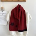 Floral Jacquard Knit Scarf - DippedShop Wholesale - #5571