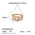 Vintage Cubic Zirconia Gold Pl - DippedShop Wholesale - #9107