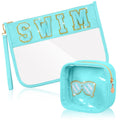 Stylish Transparency Letter Pattern Cosmetic Bag MK2BLW6C5CO20