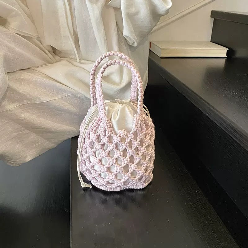 Hand-Woven Solid Handbag - DippedShop Wholesale - #9075