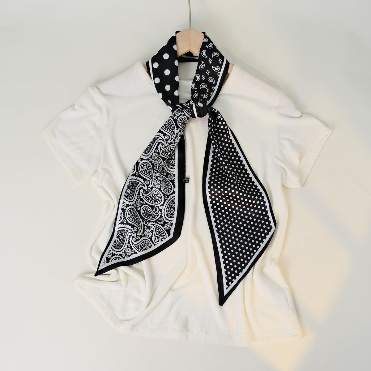 Striped Silk Scarf - DippedShop Wholesale - #0051