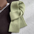 Solid Color Wool Blend Warm Knit Scarf 6W6NSC69