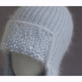 Sweet Solid Angora Trapper Knit Beanie 6W6HAT697