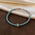 Elegant Gold Plated Enamel Floral Open Bracelet 6W6JBR726