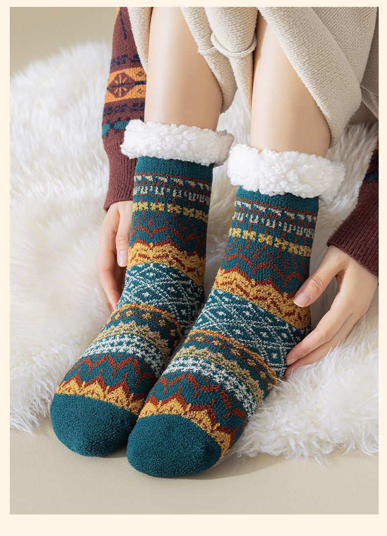 Fuzzy Non-Slip Grip Socks - DippedShop Wholesale - #4099