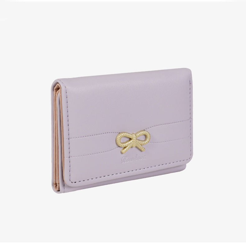 Cute Bow Knot Trifold Credit Card Wallet 6S10BWB92