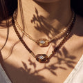 Evil Eye Beaded Necklace - DippedShop Wholesale - #4707