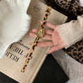 Leopard Quartz Leather Watch - DippedShop Wholesale - #4643