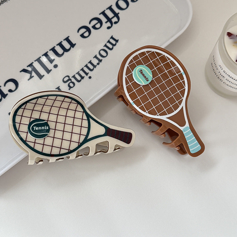 Funny Tennis Racket Sports Style Hair Clip 6W6HCP1654