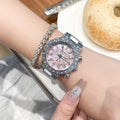 Luxury Diamond Chronograph Analog Quartz Watch MK2SSAS6W6JWA17