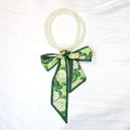 Elegant Floral Print Pearl Scarf Skinny Heanband MK2BW6W6HBD121