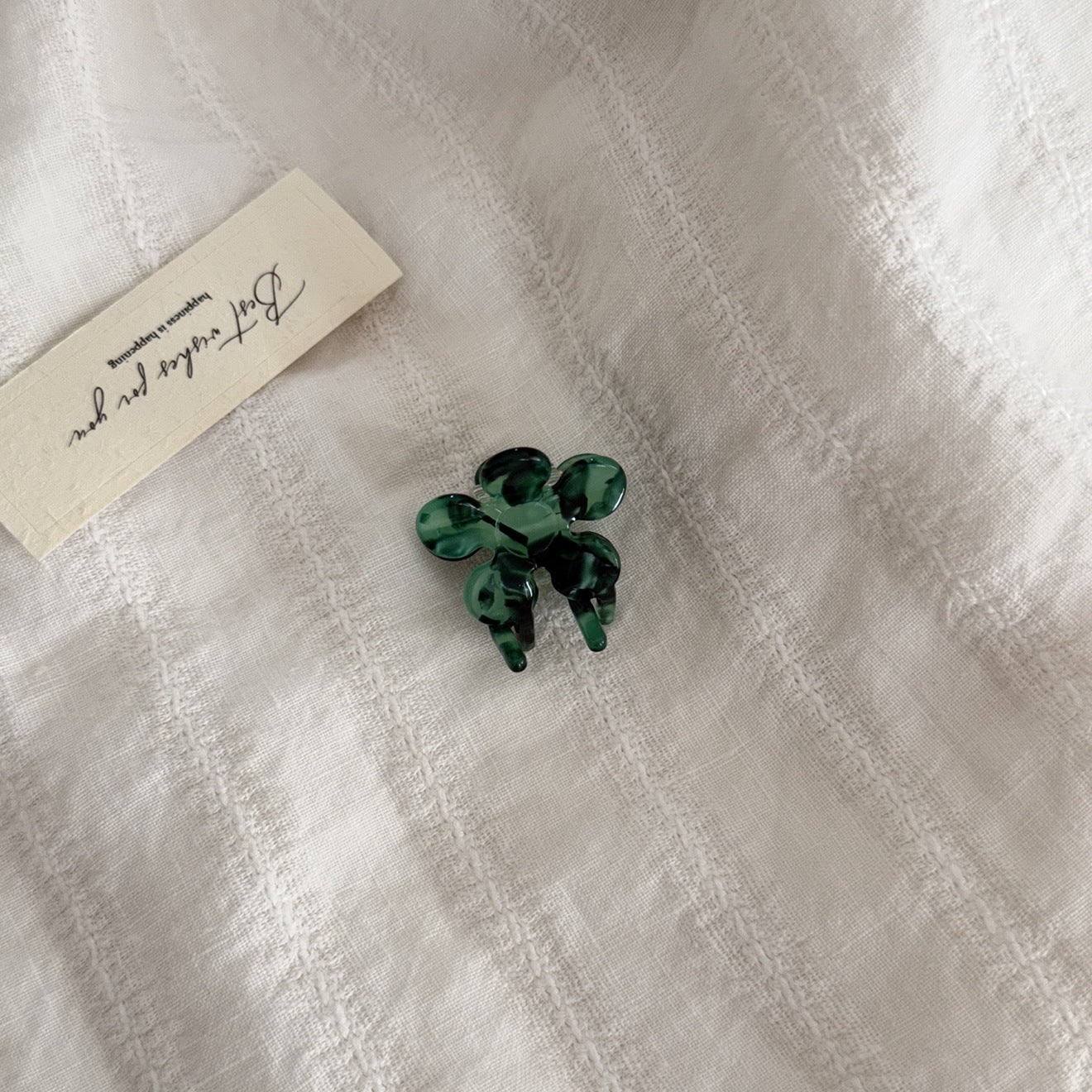 Cute Mini Color Block Flower Hair Claw Clip 6W6HCP1287