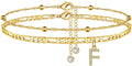 Trendy Initial Letter Gold Pla - DippedShop Wholesale - #6003