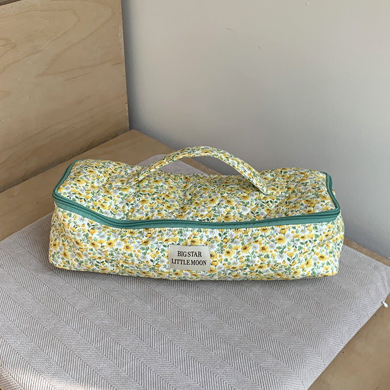 Simple Floral Large Capacity Portable Cosmetic Bag 6S10BOB1030