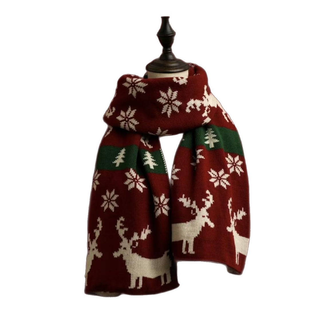 Christmas Reindeer Soft Thick Warm Knit Scarf DP25H406