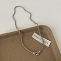 Fashion Interlocking Circle Pendant Chain Necklace 6W6JNC438
