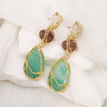 Geometric Teardrop Dangle Earrings - DippedShop Wholesale - #5603