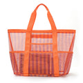 Striped Beach Multi-Functional Mesh Storage Bag 8BW6BOB87T