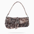 Vintage Distressed Deer Print Asymmetrical Shoulder Bag 6W10BBG2386