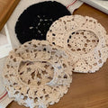 Trendy Hollow Out Handmade Knit Beanie Hat MK2CK6W6HAT59