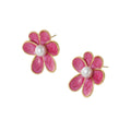 Vintage Enamel Flower Earrings - DippedShop Wholesale - #1427