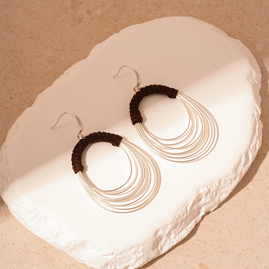 Personalized Fabric Hoop Earrings - DippedShop Wholesale - #3891