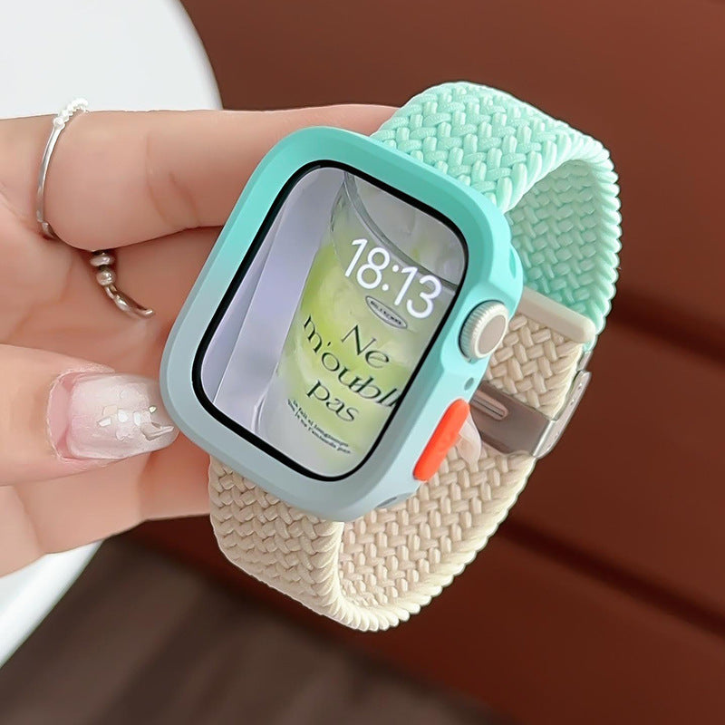 Color Block Nylon Weave Watch Band 6W6JWA141
