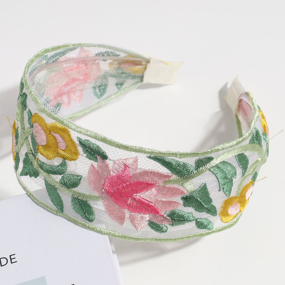 Sweet Floral Embroidery Non Slip Headband MK2PIM6W6HBD79