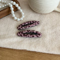 Retro Leopard Print Oval Snap Hair Clip 6W6HCP1667