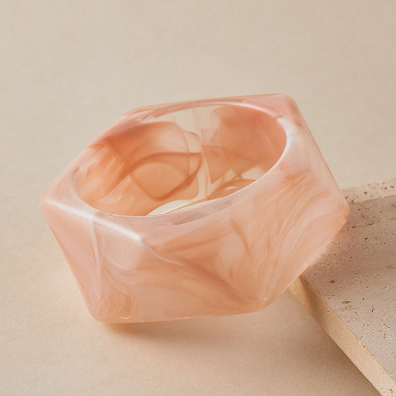 Vintage Geometric Resin Bangle - DippedShop Wholesale - #0179