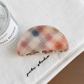 Plaid Acrylic Hair Claw - DippedShop Wholesale - #4179