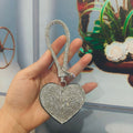 Rhinestone Heart Bag Charm - DippedShop Wholesale - #4003