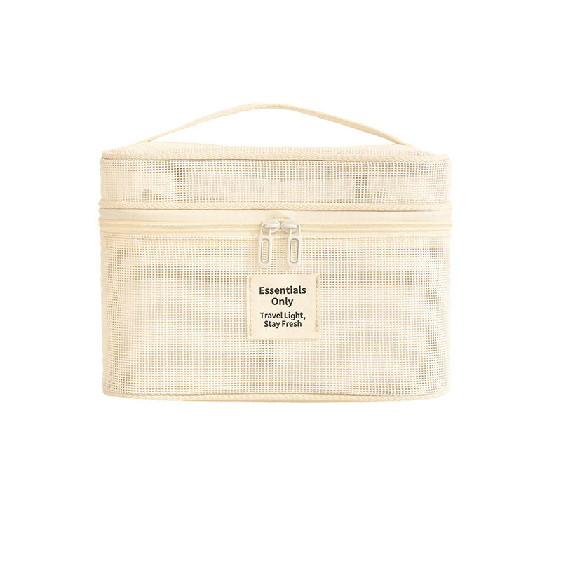 Retro Plaid Pattern Large Capacity Cosmetic Bag 6S5CO119