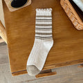 Ruffle Trim Thick Slouchy Crew Socks 6W8FSO674