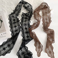 Elegant Floral Embroidered Lace Skinny Scarf MK2BW6W6NSI02