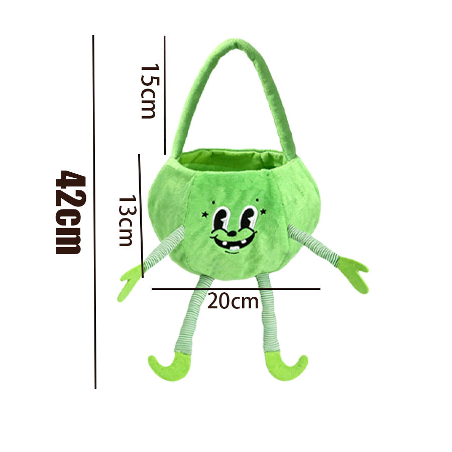 Plush Pumpkin Candy Bag - DippedShop Wholesale - #1651