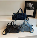 Casual Denim Solid Color Underarm Shoulder Bag 6W10BBG2366