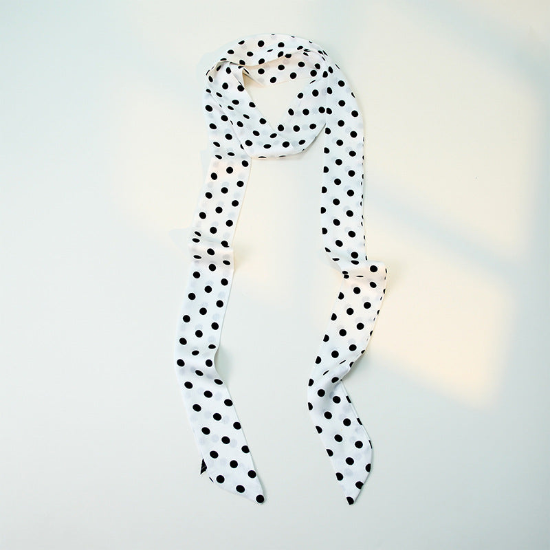 Polka Dot Silk Scarf - DippedShop Wholesale - #8675
