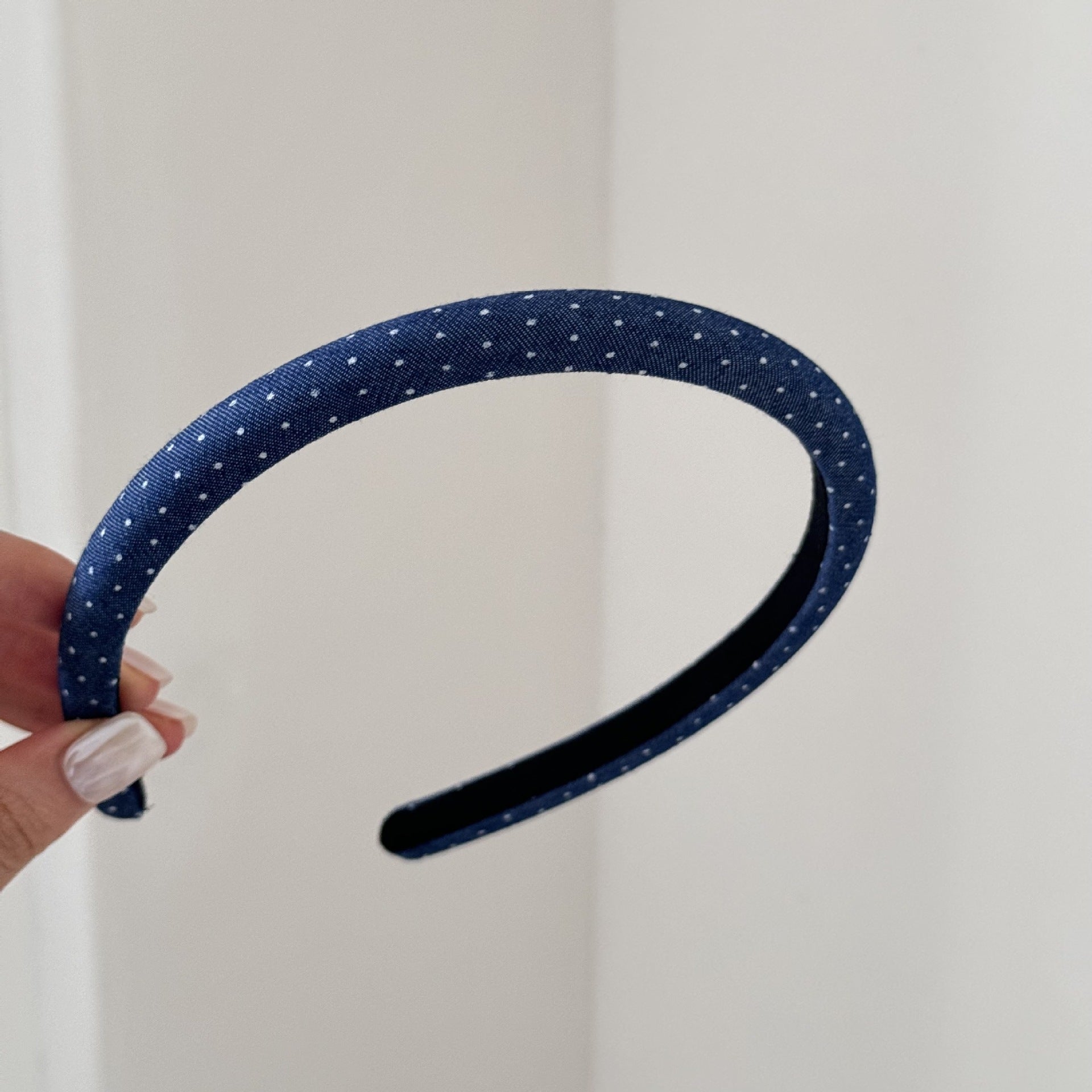Vintage Polka Dots Non Slip Thin Headband MK2PIM6W6HBD73